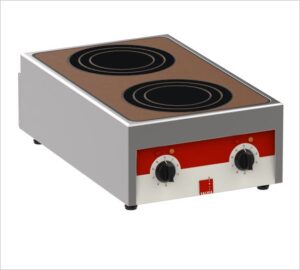 Salvis Smartline Induktions-Kocheinheit · 2 Heizzonen Rot