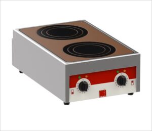Salvis Smartline Ceran-Kocheinheit · 2 Heizzonen Rot