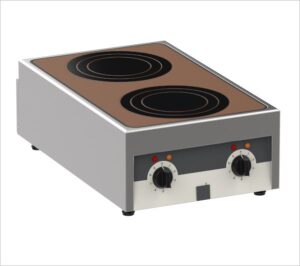 Salvis Smartline Induktions-Kocheinheit · 2 Heizzonen Dunkelgrau