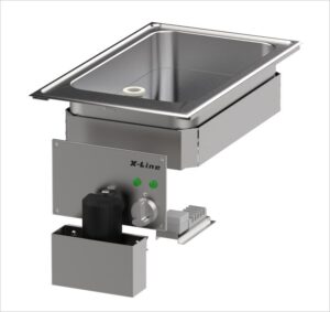Salvis X-Line Drop-In Bräter 400 – Ablauf nach vorne