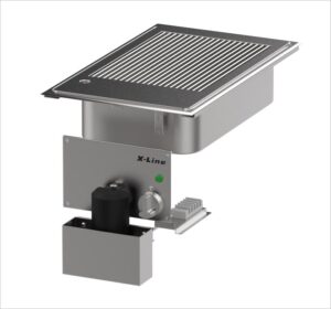 Salvis X-Line Drop-In Steakgrill 400 – Ablauf nach vorne