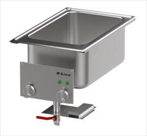 Salvis X-Line Drop-In Kocher GN 1/1 – Ablauf nach unten